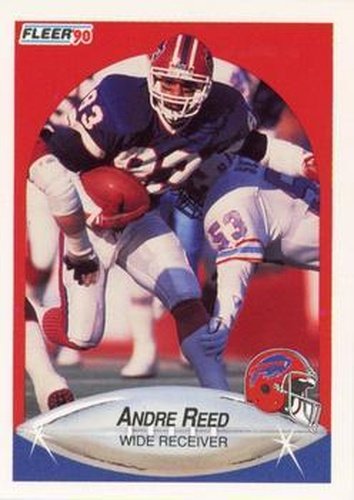 #119 Andre Reed - Buffalo Bills - 1990 Fleer Football