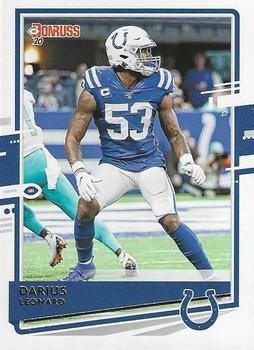 #119b Darius Leonard - Indianapolis Colts - 2020 Donruss Football