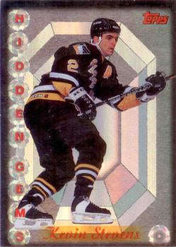 #11HG Kevin Stevens - Pittsburgh Penguins - 1995-96 Topps Hockey - Hidden Gems