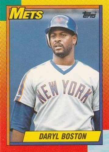 #11T Daryl Boston - New York Mets - 1990 Topps Traded Baseball