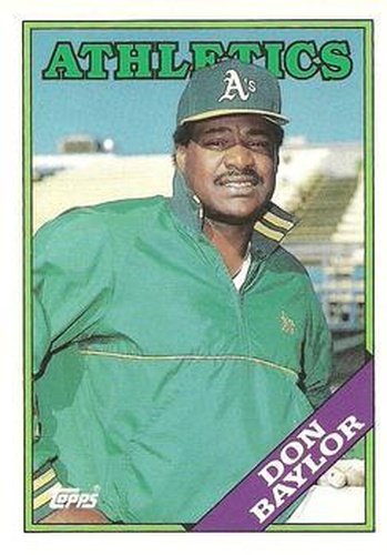 #11T Don Baylor - Oakland Athletics - 1988 Topps Traded Baseball