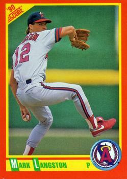 #11T Mark Langston - California Angels - 1990 Score Rookie & Traded Baseball