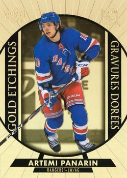 #G-11 Artemi Panarin - New York Rangers - 2020-21 Upper Deck Tim Hortons Hockey - Gold Etchings