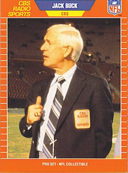 #11 Jack Buck - 1989 Pro Set Football - Announcers