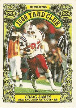 #11 Craig James - New England Patriots - 1986 Topps Football - 1000 Yard Club