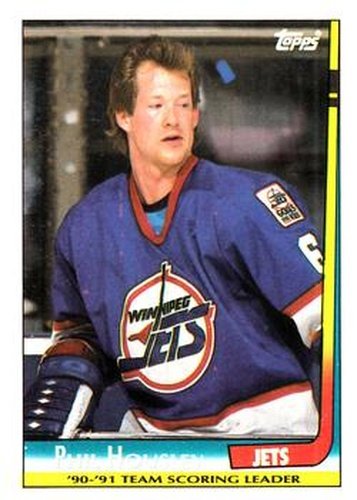 #11 Phil Housley - Winnipeg Jets - 1991-92 Topps Hockey - Team Scoring Leaders