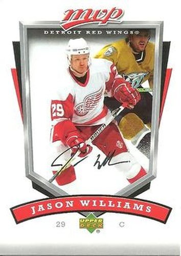 #111 Jason Williams - Detroit Red Wings - 2006-07 Upper Deck MVP Hockey