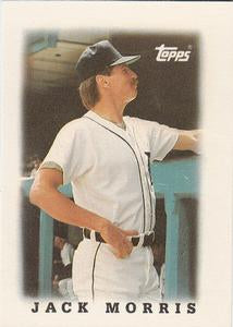 #11 Jack Morris - Detroit Tigers - 1988 Topps Major League Leaders Minis Baseball