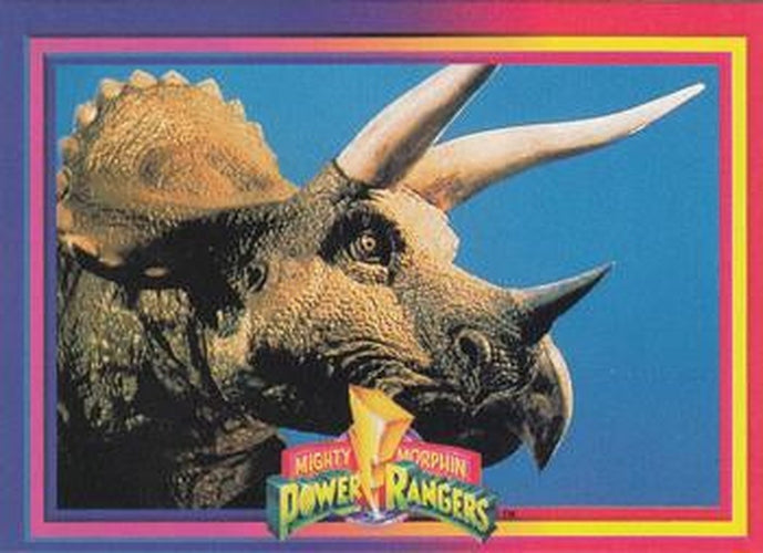 #11 Triceratops Dinosaur - 1994 Collect-A-Card Power Rangers