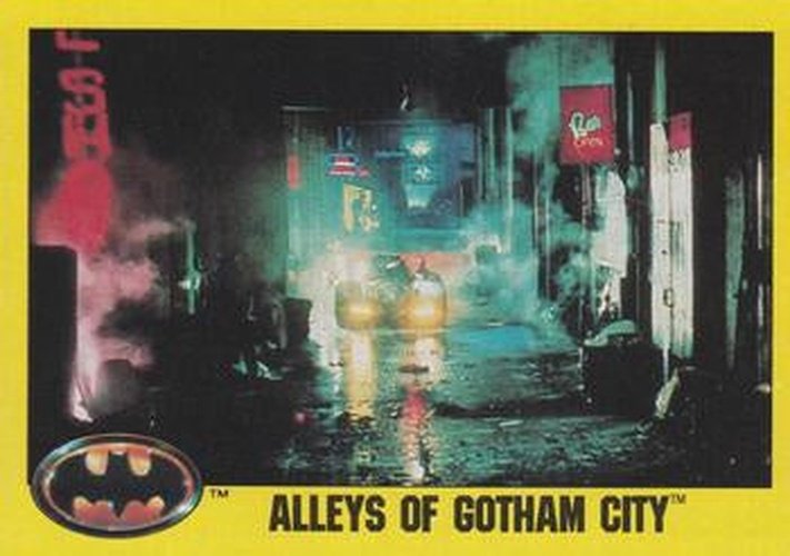 #211 Alleys of Gotham City - 1989 Topps Batman