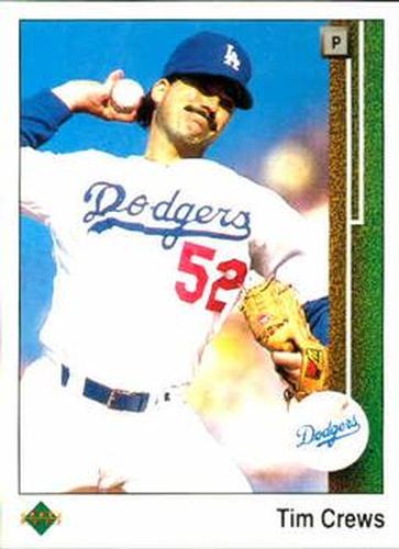 #611 Tim Crews - Los Angeles Dodgers - 1989 Upper Deck Baseball