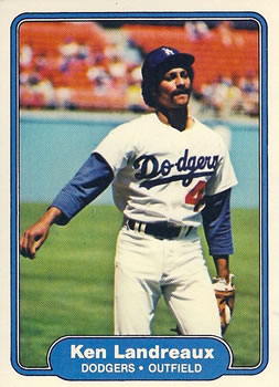 #11 Ken Landreaux - Los Angeles Dodgers - 1982 Fleer Baseball
