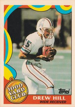 #11 Drew Hill - Houston Oilers - 1989 Topps Football - 1000 Yard Club