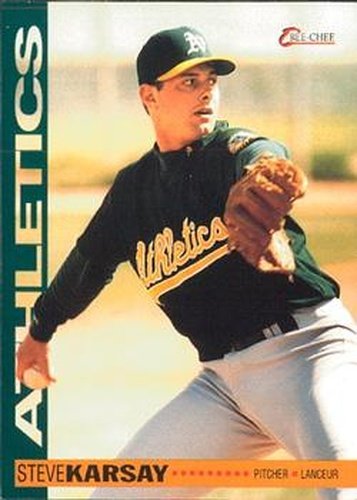 #11 Steve Karsay - Oakland Athletics - 1994 O-Pee-Chee Baseball