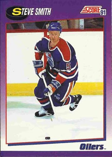 #11 Steve Smith - Edmonton Oilers - 1991-92 Score American Hockey