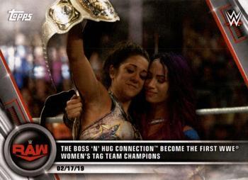 #11 The Boss 'n' Hug Connection Become the First WWE Women's Tag Team Champions - 2020 Topps WWE Women's Division Wrestling