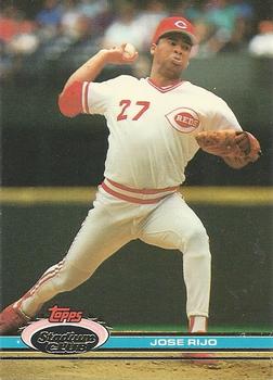 #11 Jose Rijo - Cincinnati Reds - 1991 Stadium Club Baseball