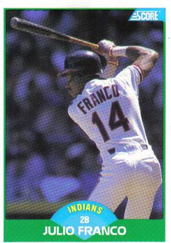 #11 Julio Franco - Cleveland Indians - 1989 Score Baseball