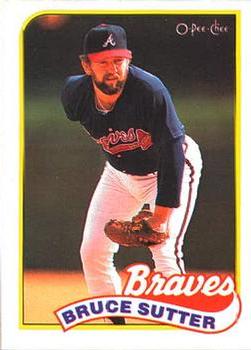 #11 Bruce Sutter - Atlanta Braves - 1989 O-Pee-Chee Baseball