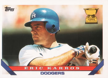 #11 Eric Karros - Los Angeles Dodgers - 1993 Topps Baseball