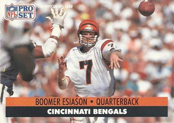 #111 Boomer Esiason - Cincinnati Bengals - 1991 Pro Set Football