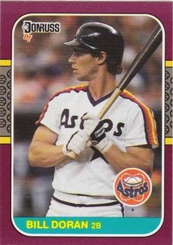 #11 Bill Doran - Houston Astros - 1987 Donruss Opening Day Baseball