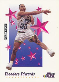 #511 Blue Edwards - Utah Jazz - 1991-92 SkyBox Basketball