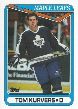 #11 Tom Kurvers - Toronto Maple Leafs - 1990-91 Topps Hockey
