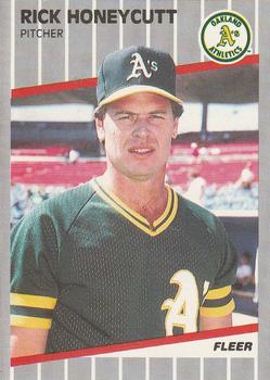 #11 Rick Honeycutt - Oakland Athletics - 1989 Fleer Baseball