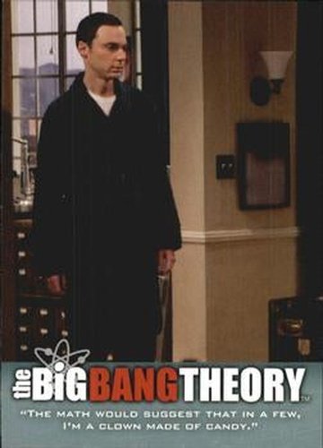 #11 "The math would suggest that in a few, I'm a clown - 2013 Big Bang Theory Seasons 3 & 4