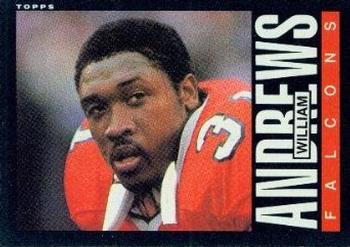 #11 William Andrews - Atlanta Falcons - 1985 Topps Football