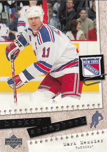 #HS11 Mark Messier - New York Rangers - 2005-06 Upper Deck - Hockey Scrapbook