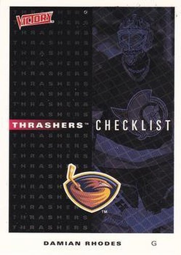 #11 Thrashers Checklist - Atlanta Thrashers - 1999-00 Upper Deck Victory Hockey