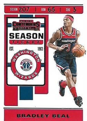 #11 Bradley Beal - Washington Wizards - 2019-20 Panini Contenders Basketball