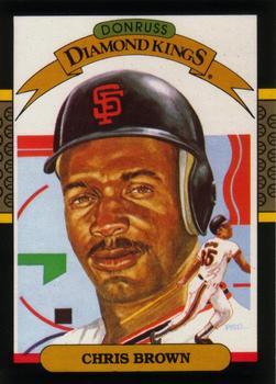 #11 Chris Brown - San Francisco Giants - 1987 Leaf Baseball