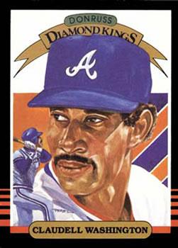 #11 Claudell Washington - Atlanta Braves - 1985 Donruss Baseball
