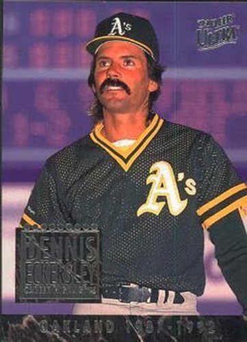 #11 Dennis Eckersley - Oakland Athletics - 1993 Ultra - Dennis Eckersley Career Highlights Baseball