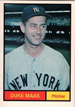#11 Duke Maas - New York Yankees -1982 Galasso 1961 World Champions New York Yankees Baseball