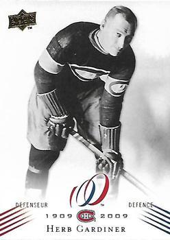 #11 Herb Gardiner - Montreal Canadiens - 2008-09 Upper Deck Montreal Canadiens Centennial Hockey