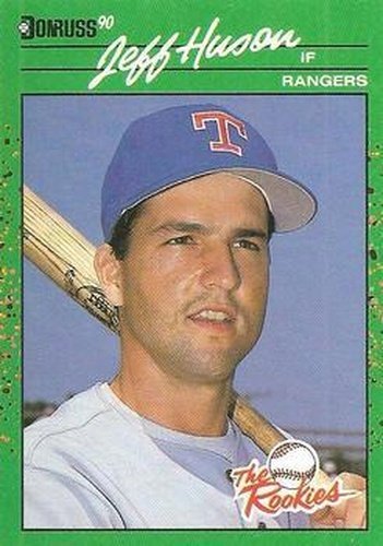 #11 Jeff Huson - Texas Rangers - 1990 Donruss The Rookies Baseball