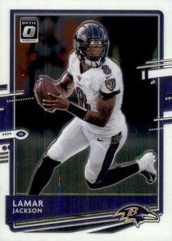 #11 Lamar Jackson - Baltimore Ravens - 2020 Donruss Optic Football