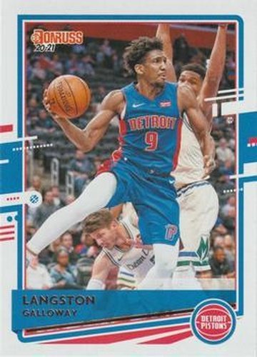 #11 Langston Galloway - Detroit Pistons - 2020-21 Donruss Basketball