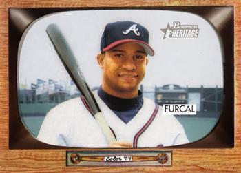 #11 Rafael Furcal - Atlanta Braves - 2004 Bowman Heritage Baseball