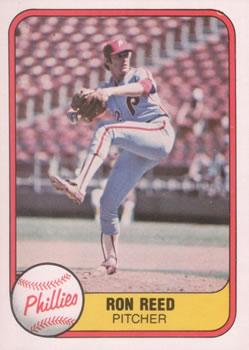 #11 Ron Reed - Philadelphia Phillies - 1981 Fleer Baseball