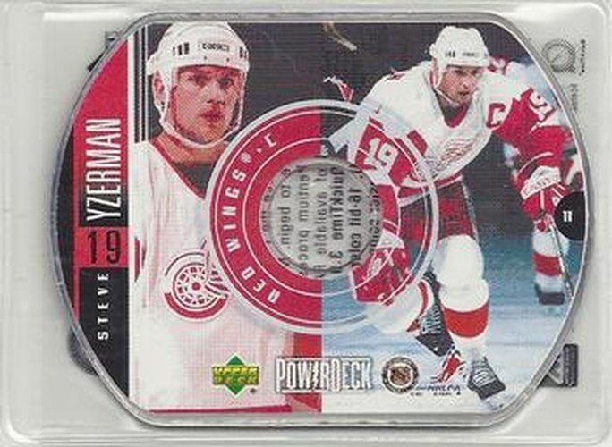 #11 Steve Yzerman - Detroit Red Wings - 1999-00 Upper Deck PowerDeck Hockey