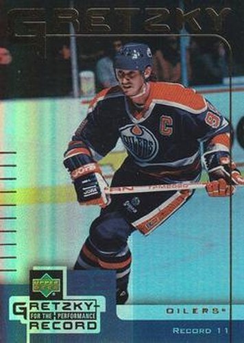 #11 Wayne Gretzky - Edmonton Oilers - 1999-00 Upper Deck McDonald's Wayne Gretzky Performance for the Record Hockey
