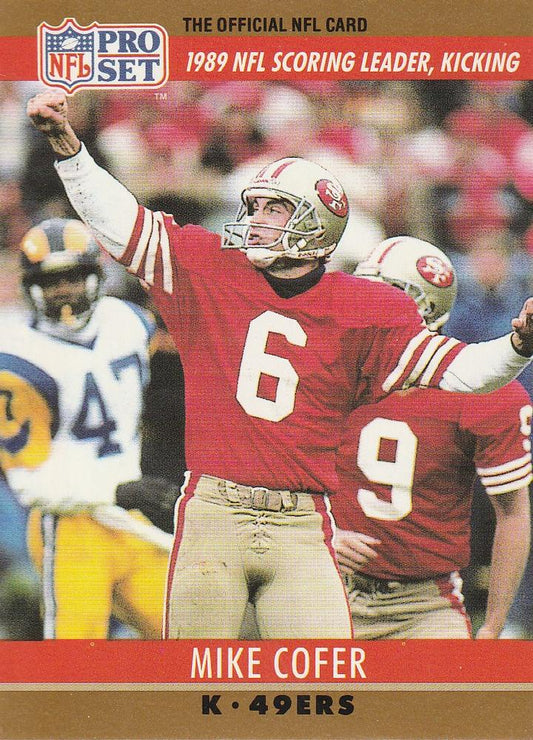 #11 Mike Cofer - San Francisco 49ers - 1990 Pro Set Football