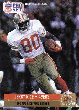 #11 Jerry Rice - San Francisco 49ers - 1991 Pro Set Football