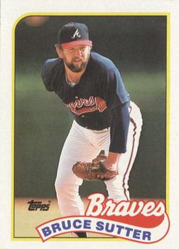 #11 Bruce Sutter - Atlanta Braves - 1989 Topps Baseball