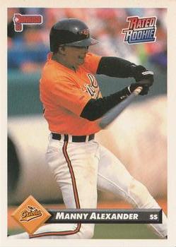 #11 Manny Alexander - Baltimore Orioles - 1993 Donruss Baseball